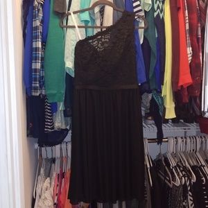 David's Bridal Bridesmaids Black Dress